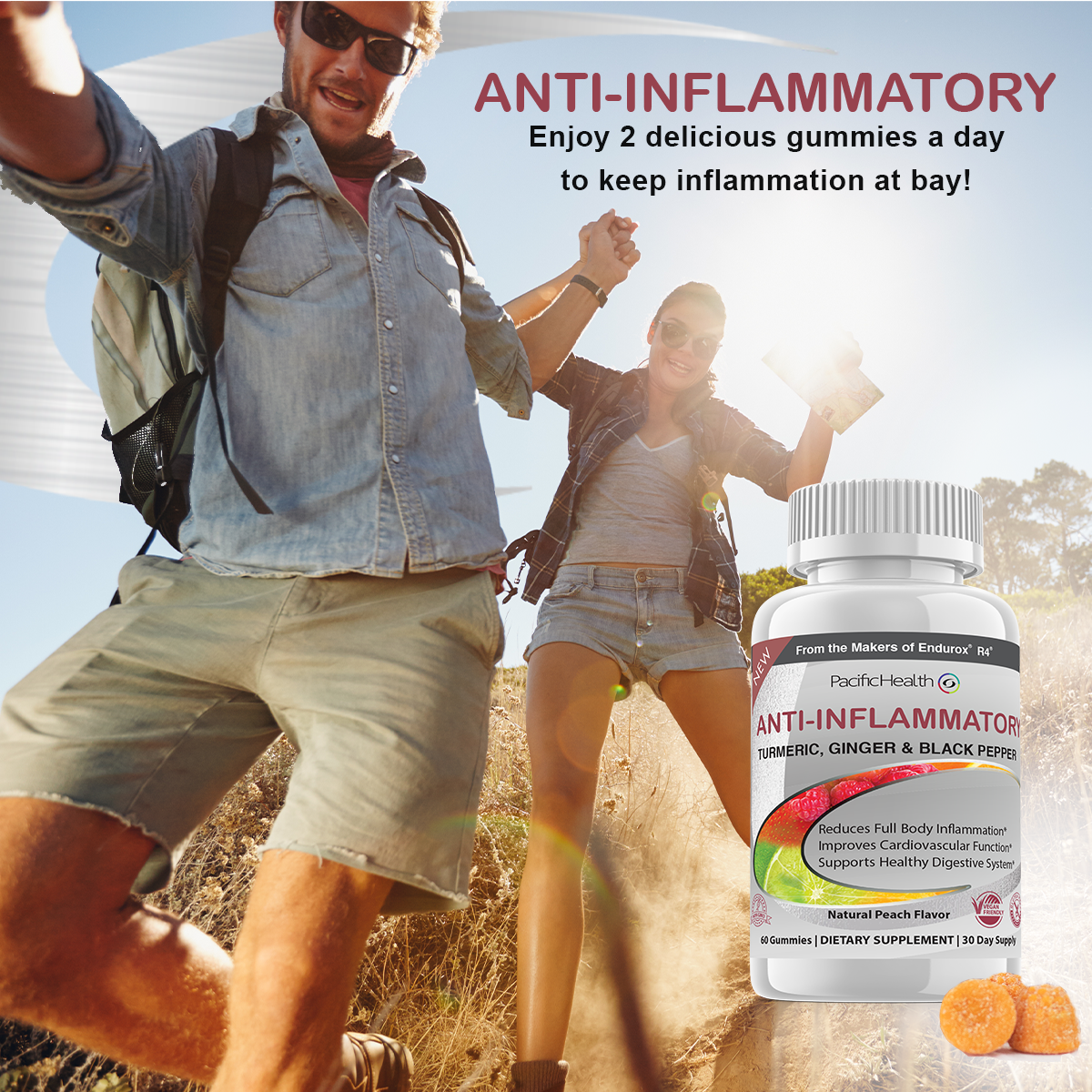 NEW!  Anti-Inflammatory Gummies ( Natural Peach Flavor )