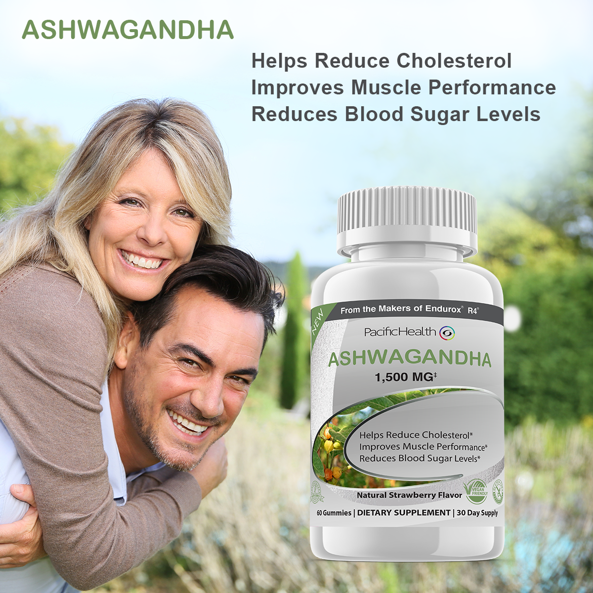 NEW!  Ashwagandha Gummies ( Natural Strawberry Flavor )