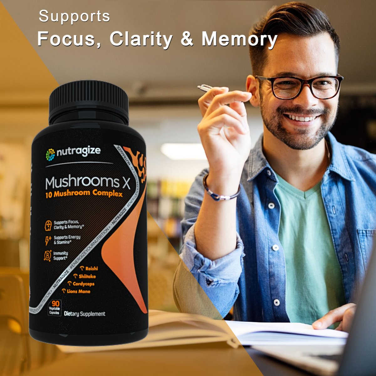 Supports Focus, Clarity & Memory*