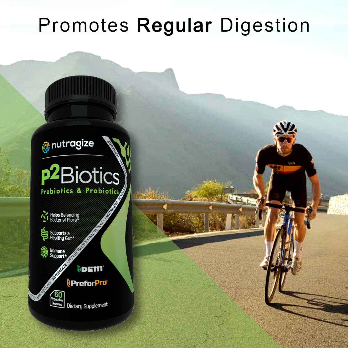 P2Biotics Promotes Regular Digestion*