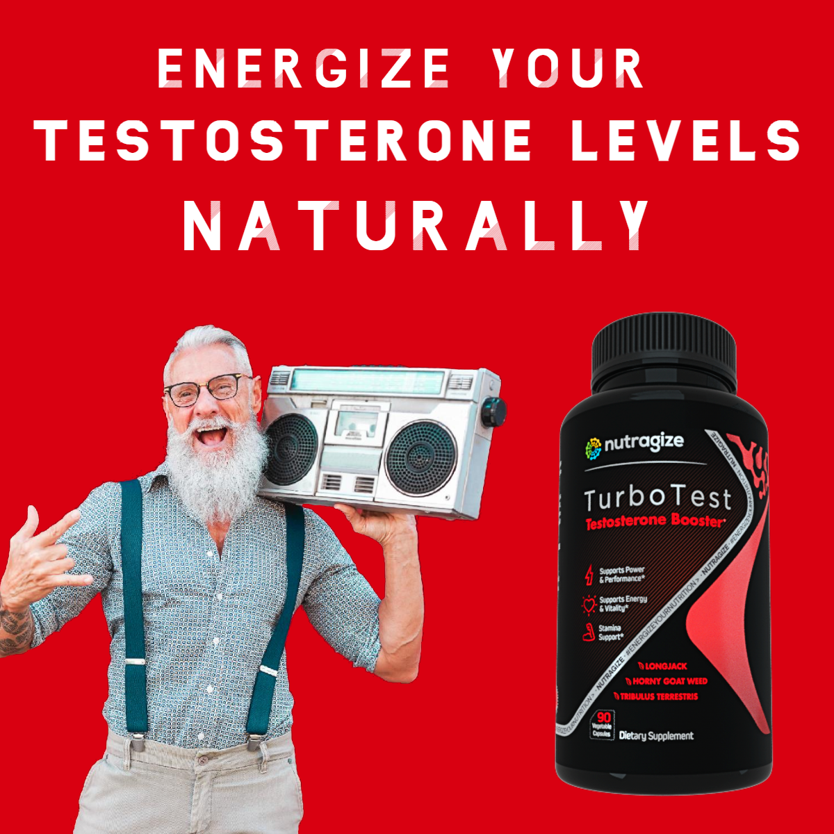 Energize Your Testosterone Levels Naturally*